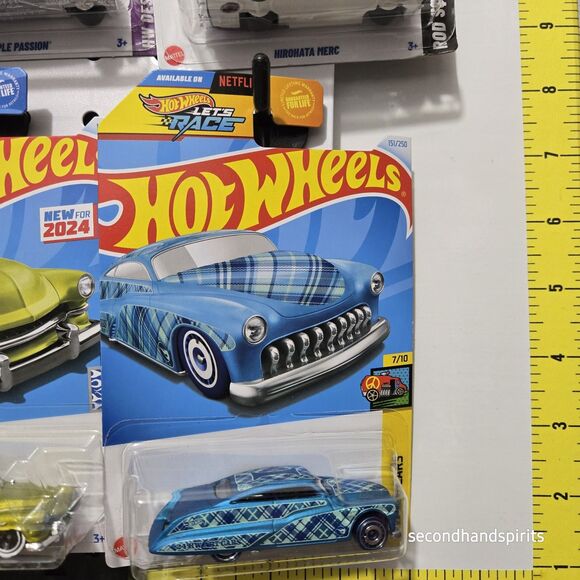 HOT WHEELS LOT OF 6 , 3 PURPLE PASSION  3 HIROHATA MERC - Picture 2 of 9